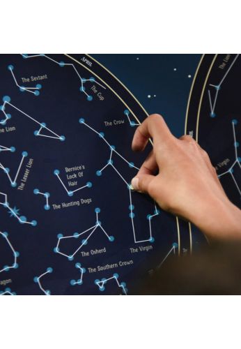 Poster découverte avec stickers carte du ciel PHOSPHO