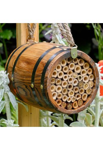 Abri pour abeilles pollinisatrices - Tonneau