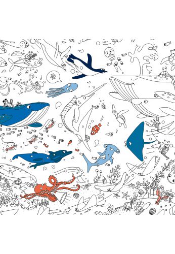 Mes posters à colorier océans