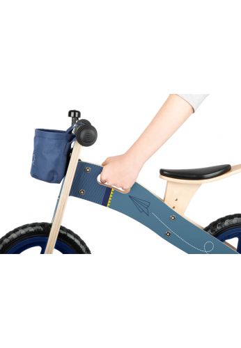 Draisienne Avion de papier bleu