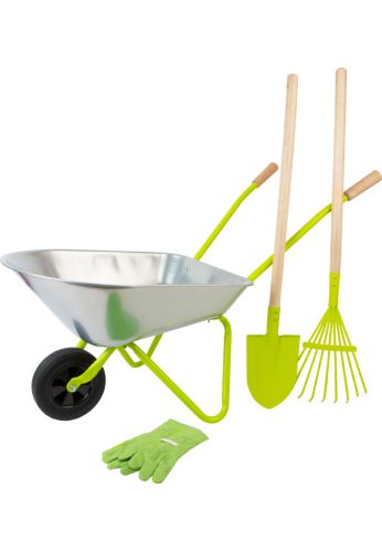 Brouette avec outils de jardin