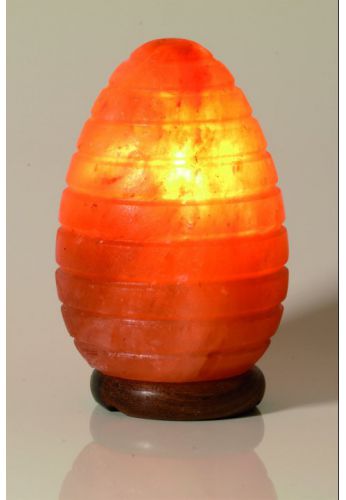 Lampe cristal de sel OEUF strié
