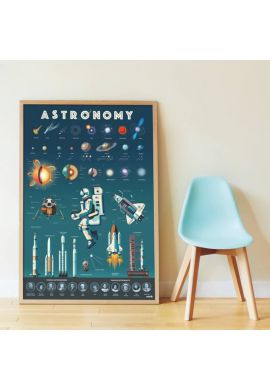 Poster découverte avec stickers Astronomie