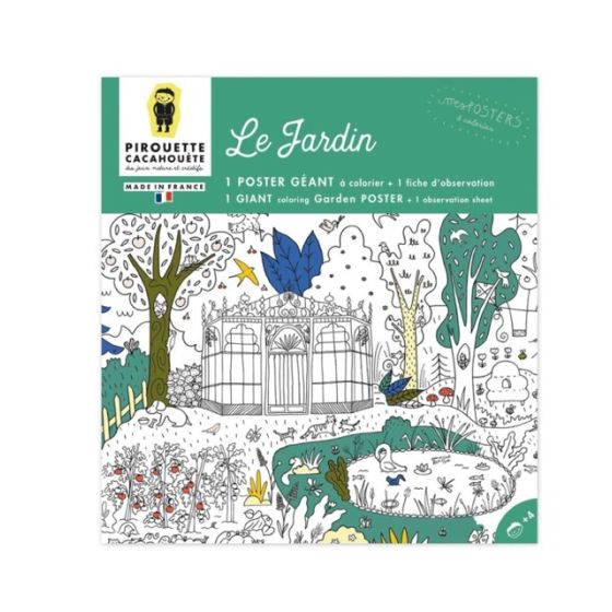 Mes posters à colorier Le jardin