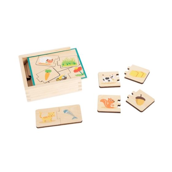 Puzzle en bois nourrir les animaux