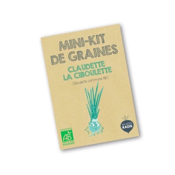Mini kit de graines BIO de Claudette la ciboulette