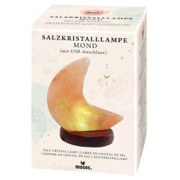 Lampe cristal de sel forme de lune