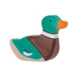 Figurine Holtztiger Canard nageant