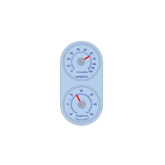 HYGROMÈTRE ET THERMOMÈTRE BILAME / FABRIQUÉ EN EUROPE
