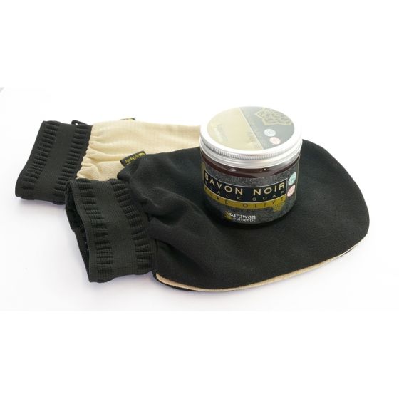 Gant Kessa Moyen – Noir avec liseret beige