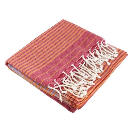 Fouta en coton biologique Azalée 100 x 200cm