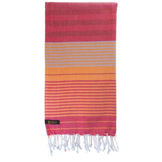 Fouta en coton biologique Azalée 100 x 200cm