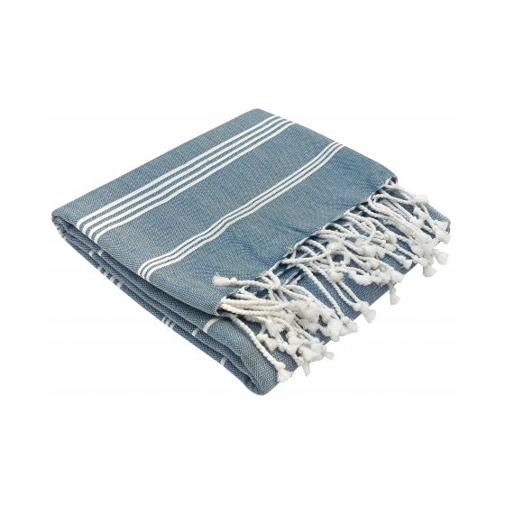 Fouta en coton biologique Blancetocéan 100 x 200cm