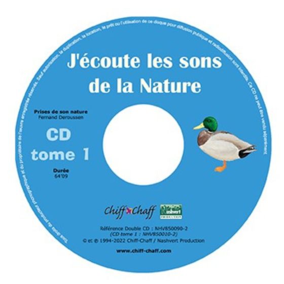 DOUBLE CD J'écoute les sons de la Nature (tome 1ettome 2)