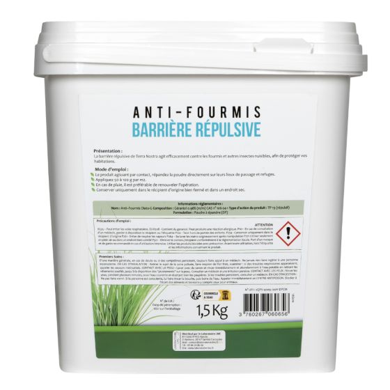 Poudre barrière répulsive (Géraniol) Seau 1.5 kg