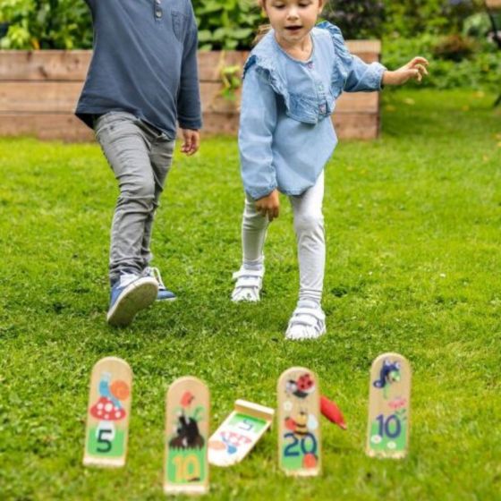 Jeu de lancer en bois