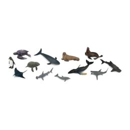 Etui de 12 figurines Collecta : animaux de la mer