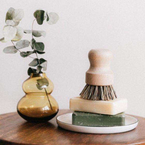 Brosse casserole fibre