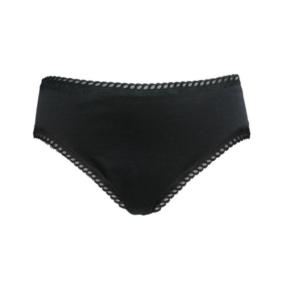 Culotte menstruelle noire flux modéré - Taille 36 Culotte menstruelle noire flux modéré - Taille 36