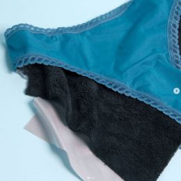 Culotte menstruelle bleue flux léger - Taille 42
