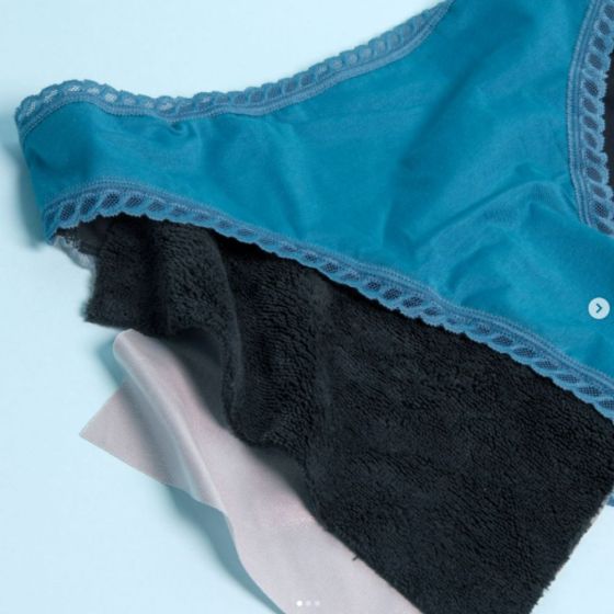 Culotte menstruelle bleue flux modéré - Taille 44