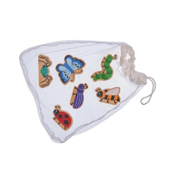 Sachet de 6 figurines en bois Insectes