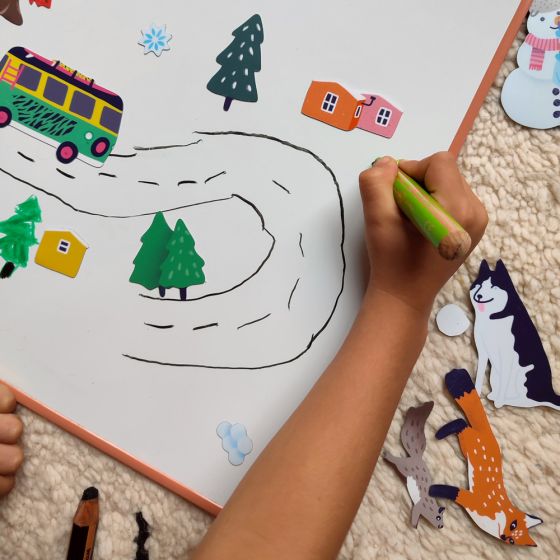 Tableau blanc magnétique – Format Cabane – Sobre