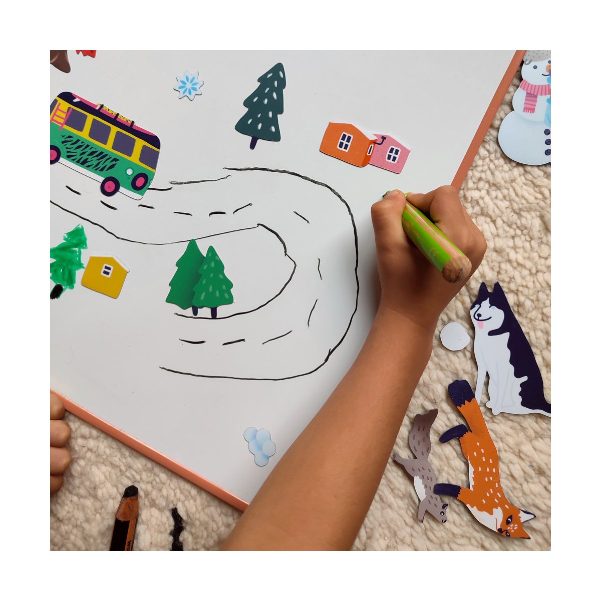 Ma Cabane à Rêves : tableau blanc magnétique école - trompette-store,  jouets et jeux écologiques et affiches design