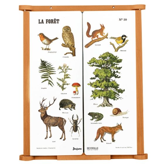 Tableau triptyque la forêt