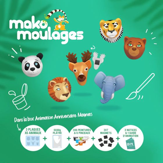 Box animation d'anniversaire Atelier Magnets Animaux