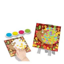 Tableaux faciles - peinture au doigt - Animaux colorés