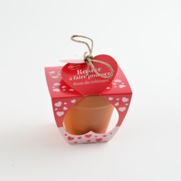 Pot en terre cuite - Amour - Rosier - 8 cm