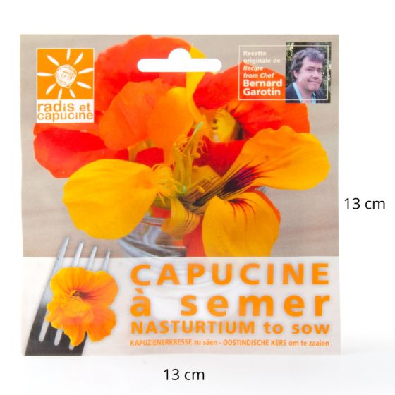 Sachet graines fleurs comestibles - Capucine