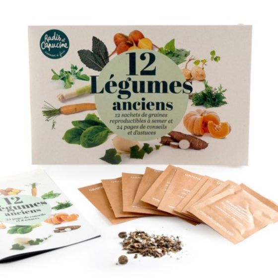 Enveloppe 12 sachets - Légumes anciens à semer