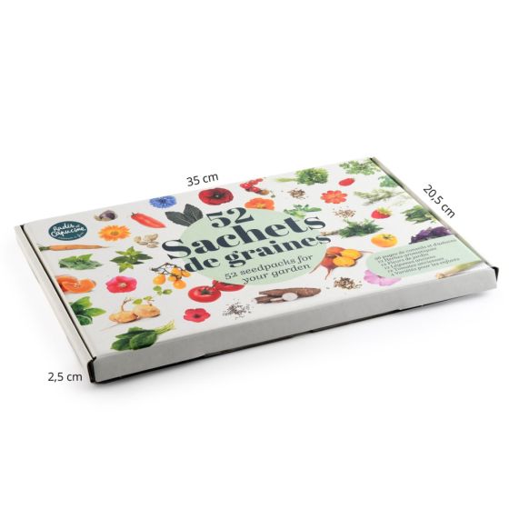 Coffret 52 sachets de graines