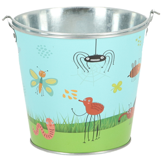Seau de jardin motif insectes Seau de jardin motif insectes