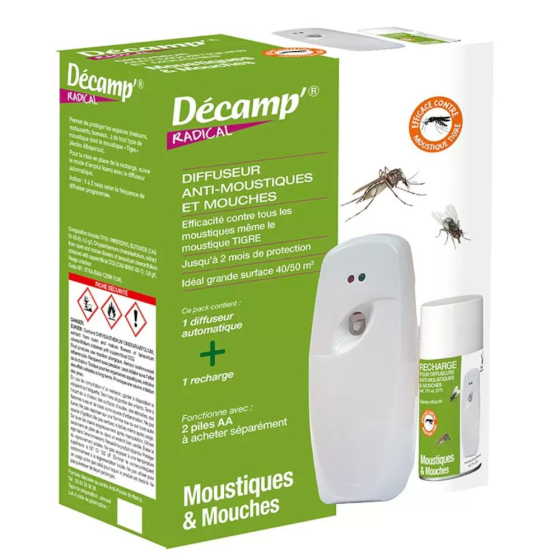 Diffuseur anti-moustique et sa recharge