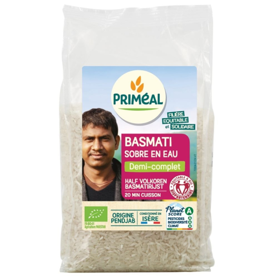 Riz basmati demi-complet- 500g Riz basmati demi-complet- 500g