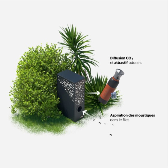 Pack Piège à moustiques - Standard Wiliv (avec CO2 et attractif inclus)