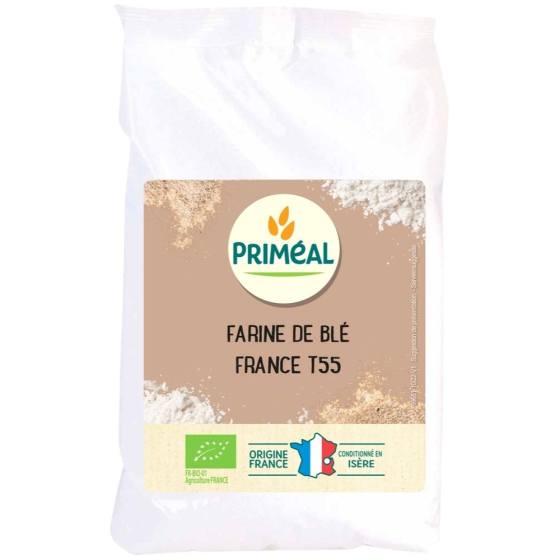 Farine de blé T55 pâtissière - 1kg Farine de blé T55 pâtissière - 1kg