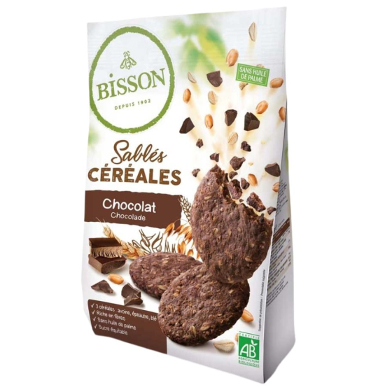Sablés céréales chocolat - 200g Sablés céréales chocolat - 200g