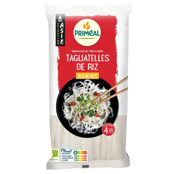 Tagliatelles de riz blanches - 400g Tagliatelles de riz blanches - 400g
