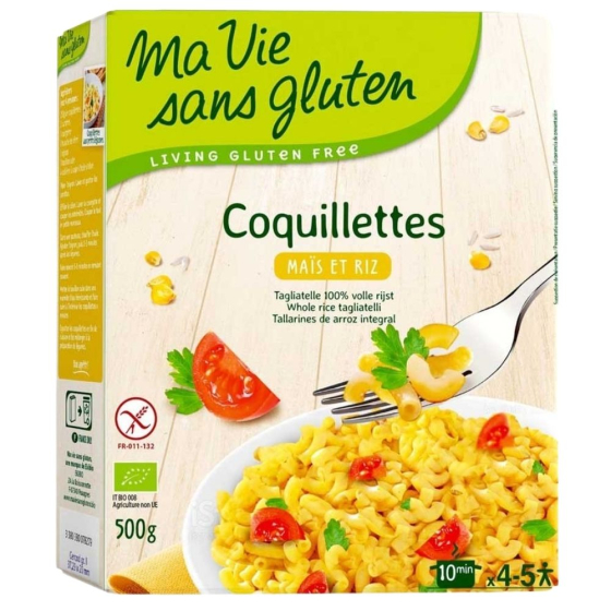 Coquillettes maïs riz - 500g Coquillettes maïs riz - 500g