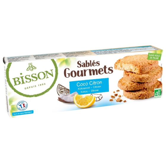 Sables gourmets coco citron - 150g Sables gourmets coco citron - 150g