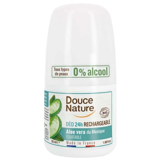 Déodorant bille rechargeable aloe vera - 50ml Déodorant bille rechargeable aloe vera - 50ml