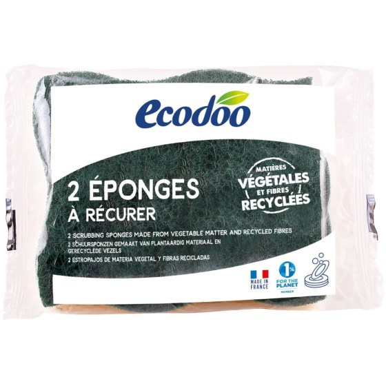 Eponges végétales à récurer - x2 Eponges végétales à récurer - x2