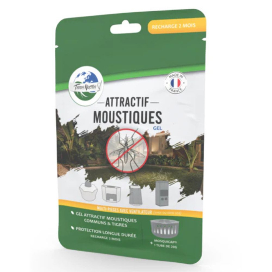 Gel attractif moustiques multi-pièges 2 mois - x1 Tube 20gr Gel attractif moustiques multi-pièges 2 mois - x1 Tube 20gr
