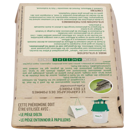 Phéromone Carpocapse des prunes (2 capsules)