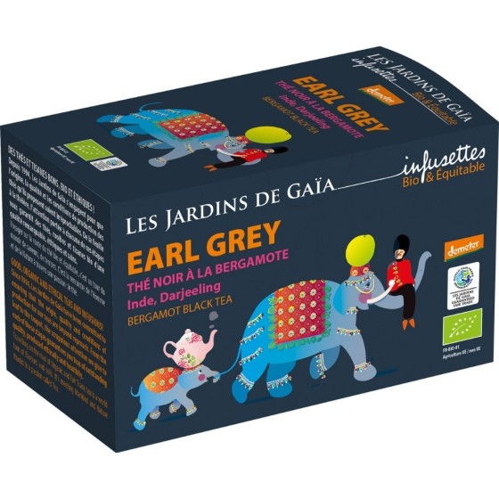 Thé noir earl grey infusettes demeter Thé noir earl grey infusettes demeter