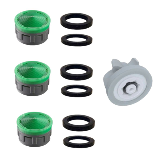 Pack économie d'eau pour 3 robinets et 1 douche